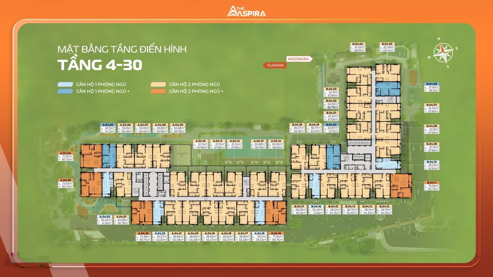 The aspira giai đoạn mới giá từ 39,7tr/m, chọn căn đẹp ngay từ đầu