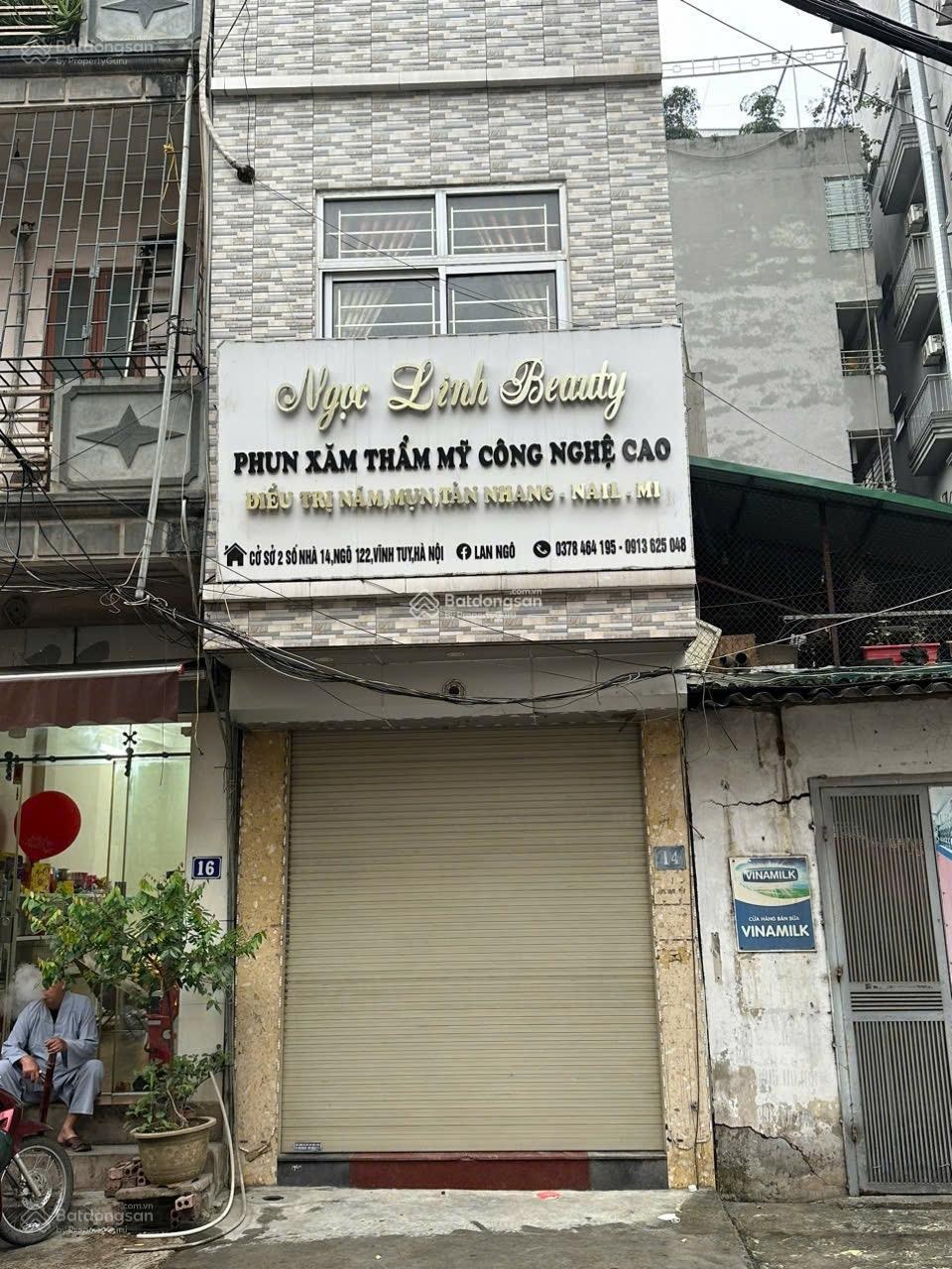 Cho thuê nhà riêng 30m2 4 tầng mặt đường Vĩnh Tuy