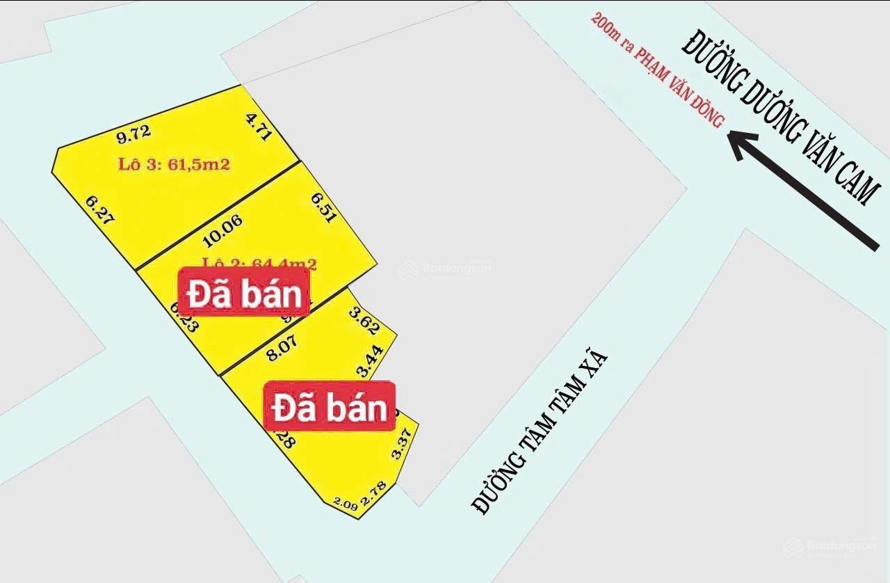 Bán đất Lô góc ngay chợ Thủ Đức | Hẻm xe hơi | 61,5m2 5Tỷ4 | Sổ riêng hàng hiếm