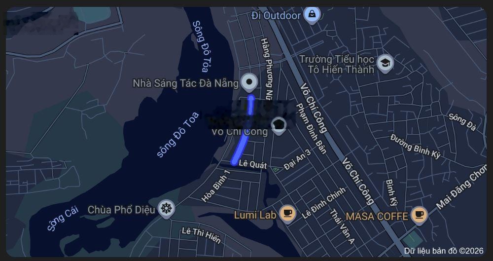 Lô đất rộng Bá Tùng 143 m2/lô, đối lưng bờ sông, ngay chân cầu Khuê Đông