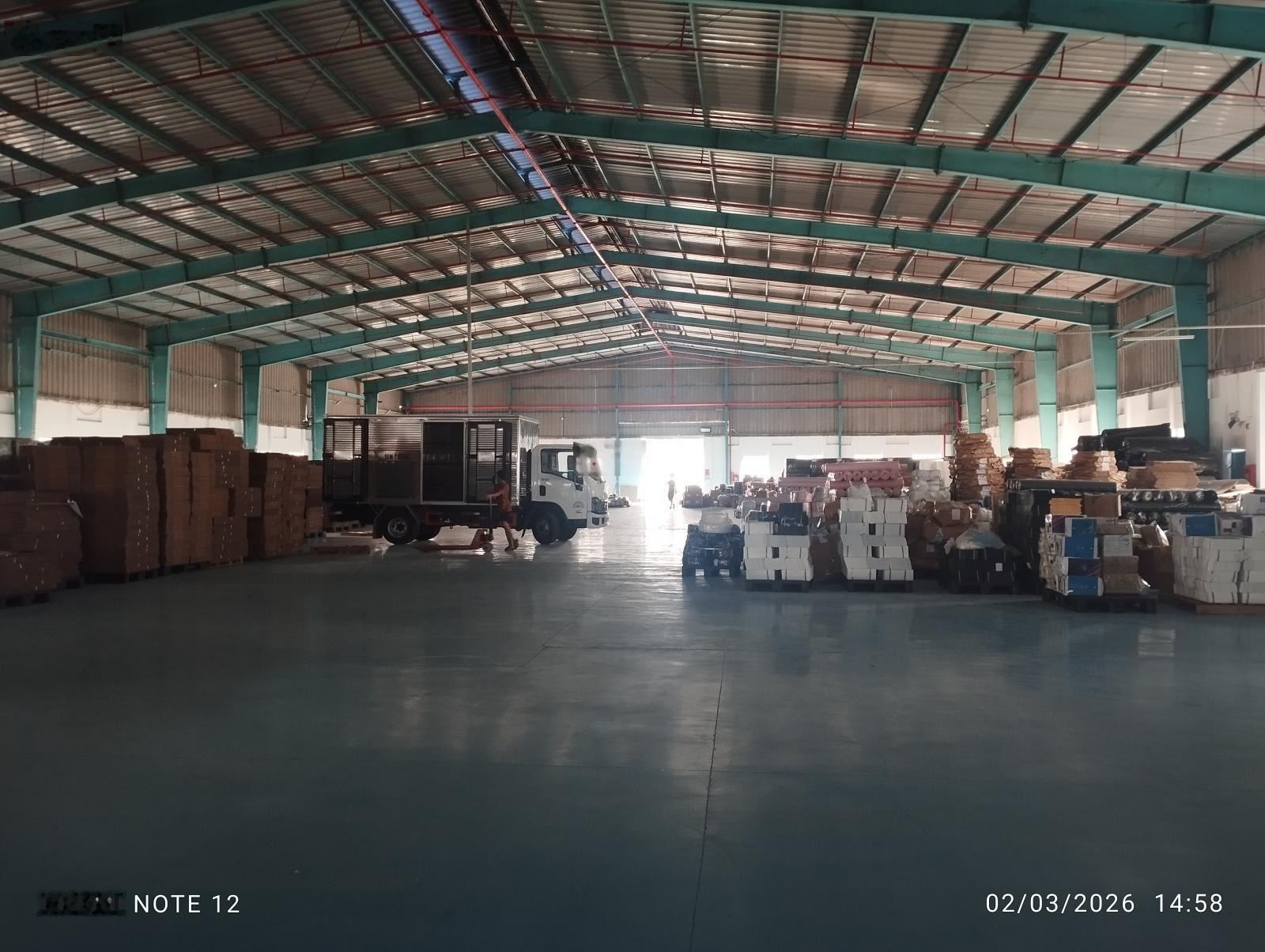 Cho thuê xưởng 2600m2. PCCC tự động. Giá thuê 240 tr/th