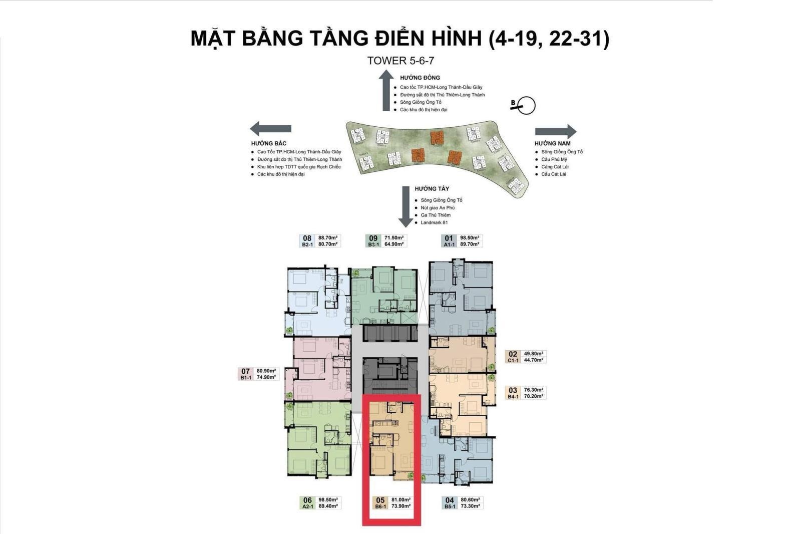 The Privé Quận 2 quà tặng đặc biệt 150tr căn 2PN layout đẹp view sông kép