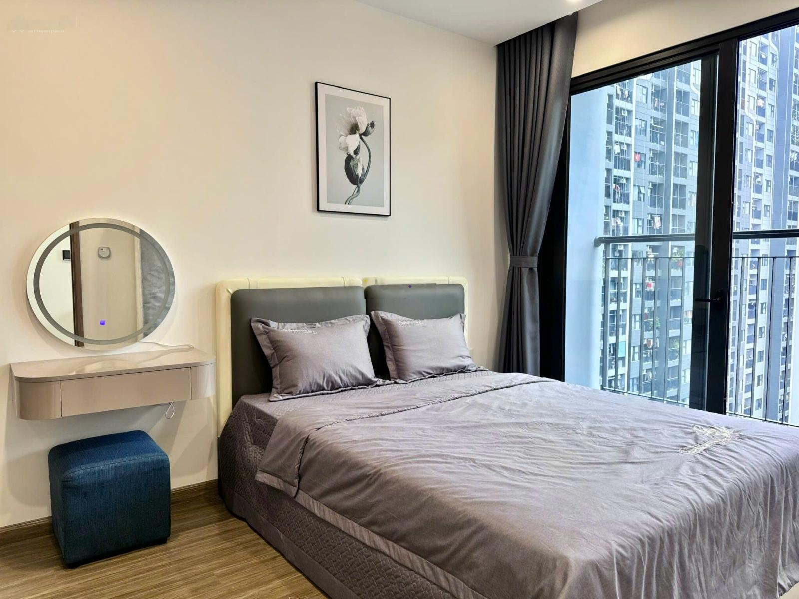 Cho thuê CC tại Vinhomes Smart City, 12 triệu, 63,2 m2, 2PN, đầy đủ tiện nghi