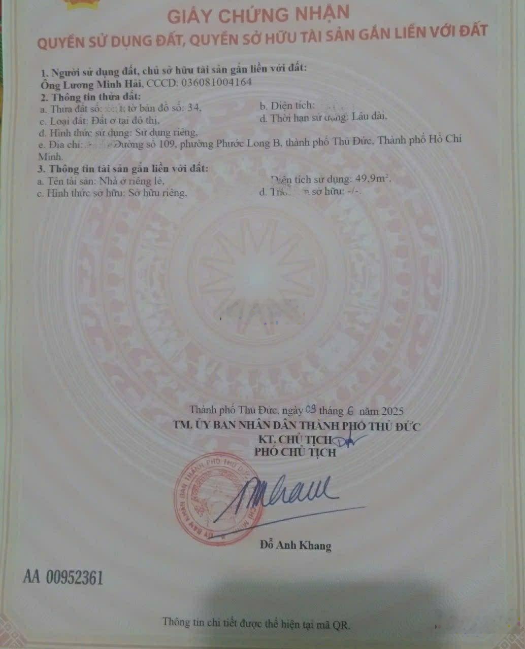 Nhà sát chợ 339 - đường xe tải thông - giá đầu tư 5.1 tỷ