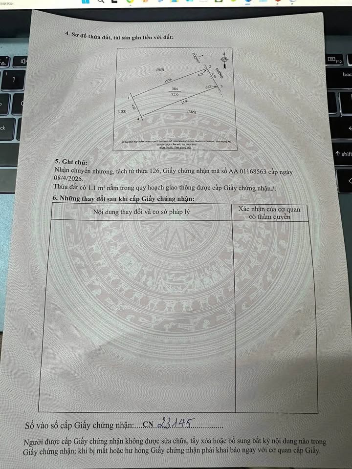 Bán đất thành phố Vinh, tỉnh Nghệ An giá 4 tỷ