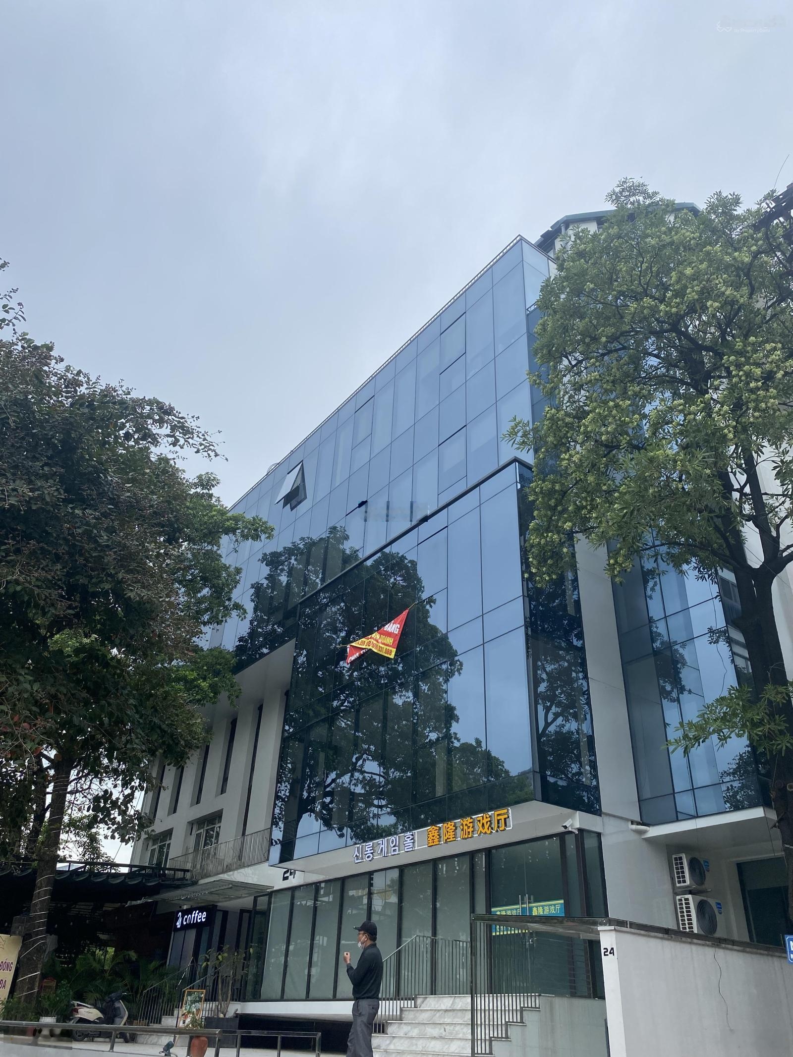 Cho thuê cả tòa làm văn phòng tòa nhà 24 Mạc Thái Tông, Cầu Giấy 40m2 trở lên giá 120k/m2/th