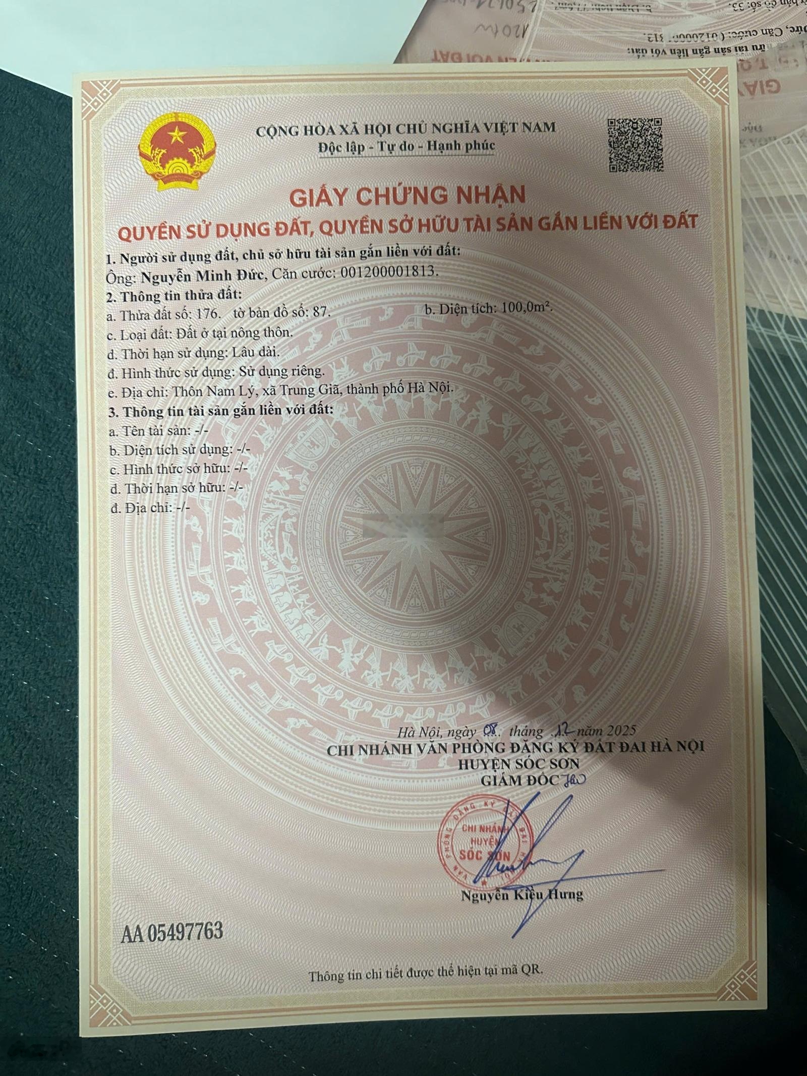 Chỉ 985tr sở hữu ngay lô đất đẹp tại Nam Lý - Bắc Sơn - Sóc Sơn