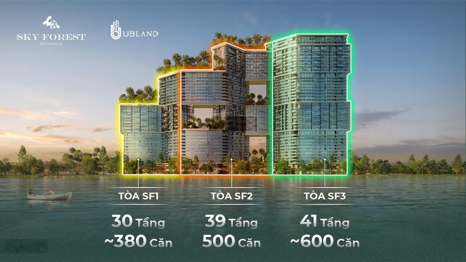 Bán 2PN 2VS, 27m2 sân vườn - Chung cư Sky Forest Ecopark - View biệt thự đảo