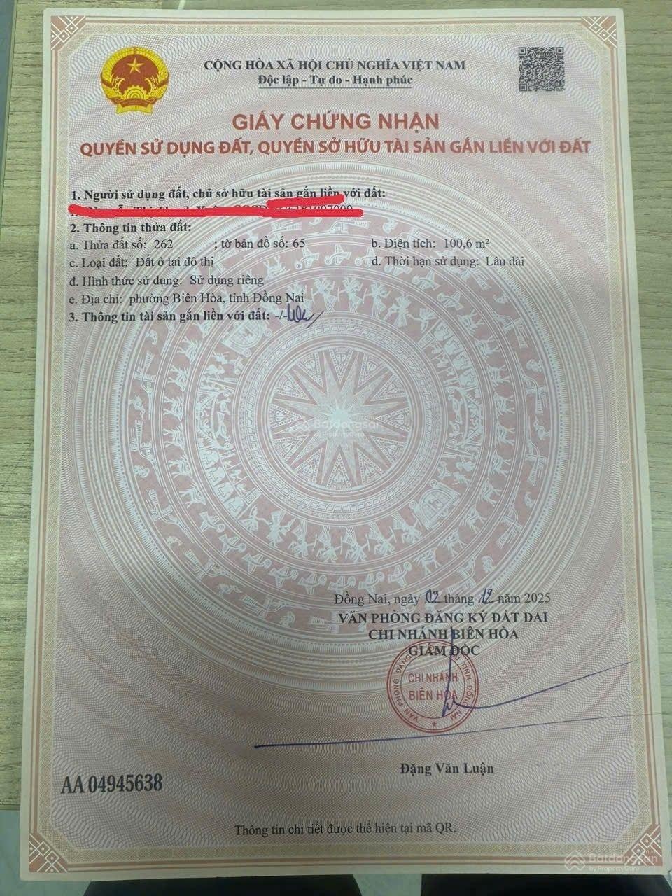 Cần bán lô đất diện tích 106m giá bán 2,2 tỷ thương lượng. vừa ở vừa đầu tư sinh lời