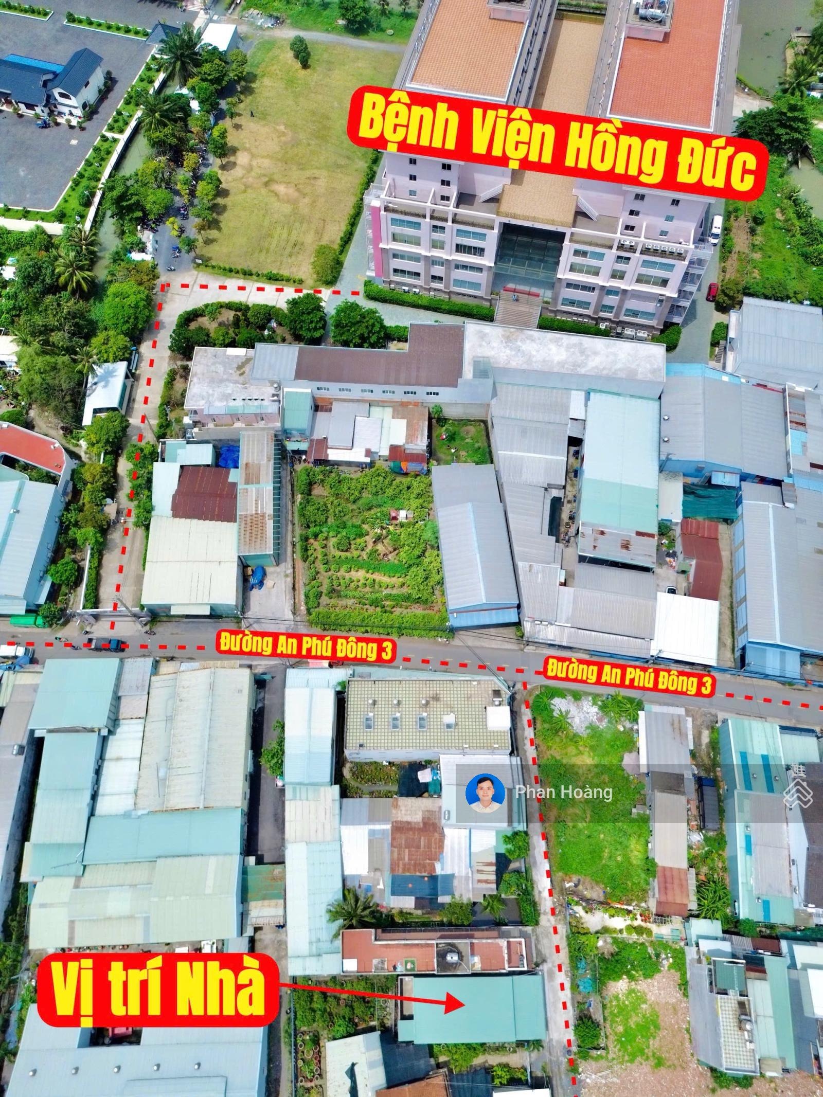 Đất An Phú Đông 7x18.5, sát bệnh viện Hồng Đức, 119m2 thổ cư, giá 7.5 tỷ thương lượng