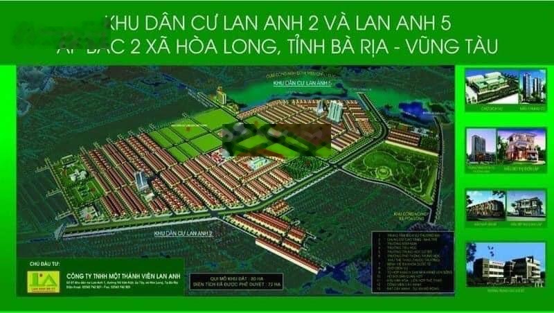 Cần bán đất Lan Anh 5 Hoà Long, Bà Rịa. Diện tích 100m2 thổ cư giá 1 tỷ 050tr chốt. LH: 0966375167