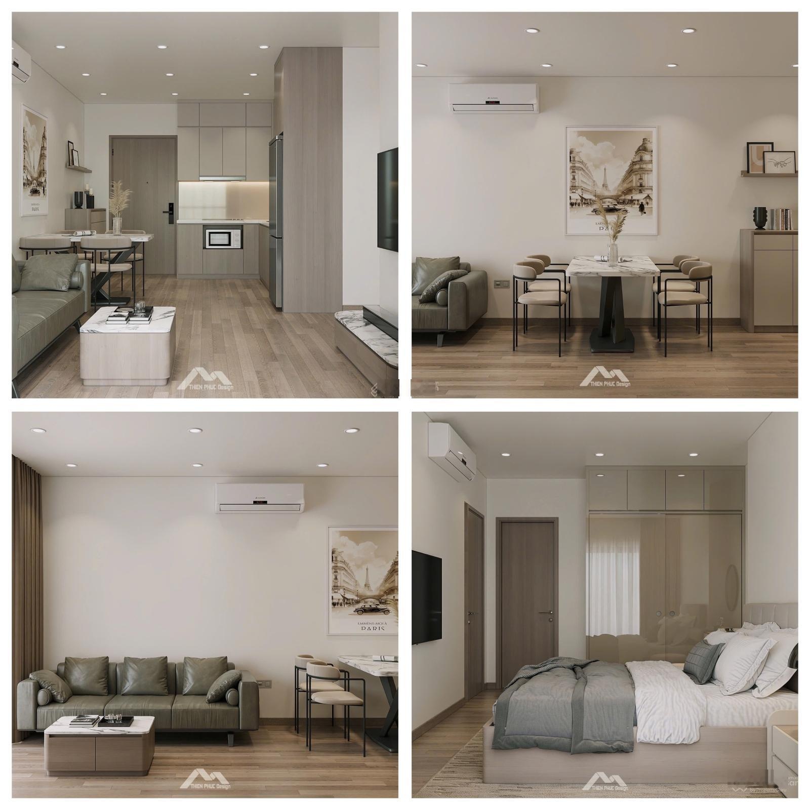 Cho thuê CC 2PN, 2WC, 63m2 tại Vinhomes Smart City, 12 triệu VND