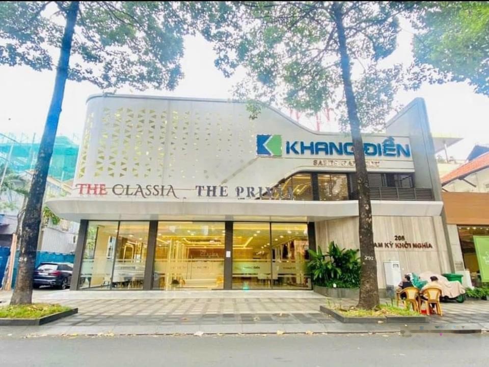 Cho thuê tòa nhà MT: 12m DT: 360m2 nhà 3 tầng phố Lê Hồng Phong