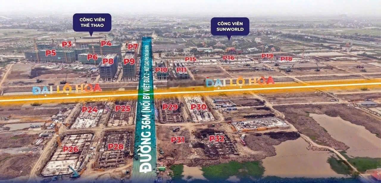 Siêu phẩm ngoại giao căn 3PN view đường lớn 36m, cách Sunworld 32m, chỉ 470tr để sở hữu, LS 0% 24t
