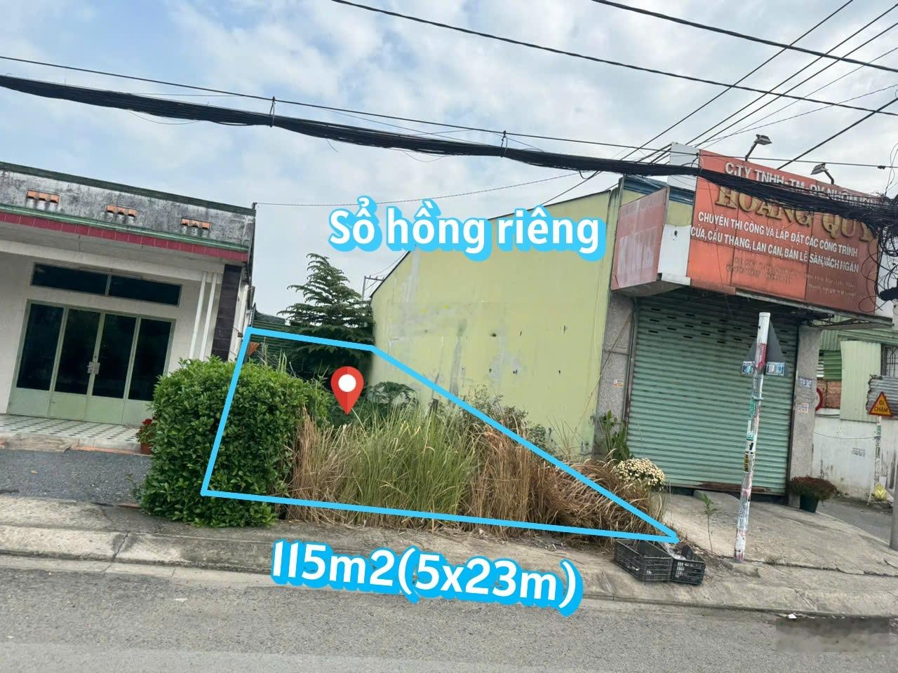 Bán đất 115m² giá 1ty2 đường Hồ Văn Tắng gần BV Xuyên Á, chợ Tân Phú Trung Củ Chi, sổ hồng