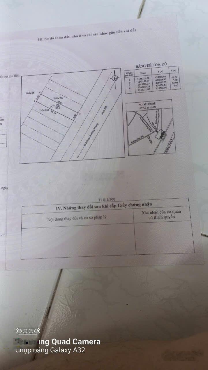 Bán đất mặt tiền Nguyễn Thị Minh Khai, P8 TP Vũng Tàu - 5x25m - Thổ cư 100m