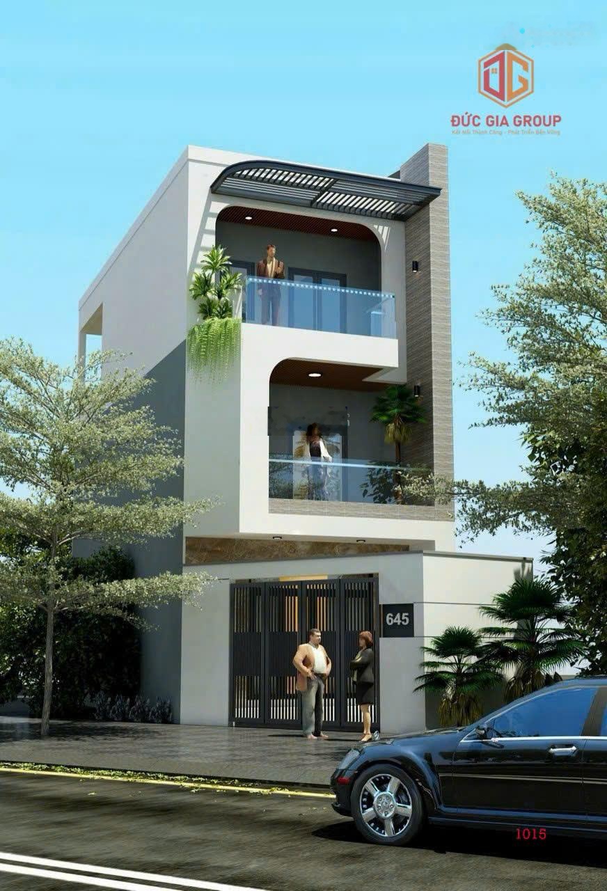 Bán nhà 1T2L Mặt tiền đường nhựa 12m, gần chung cư Hoà Bình, nhà mới đẹp chỉ 6,5tỷ