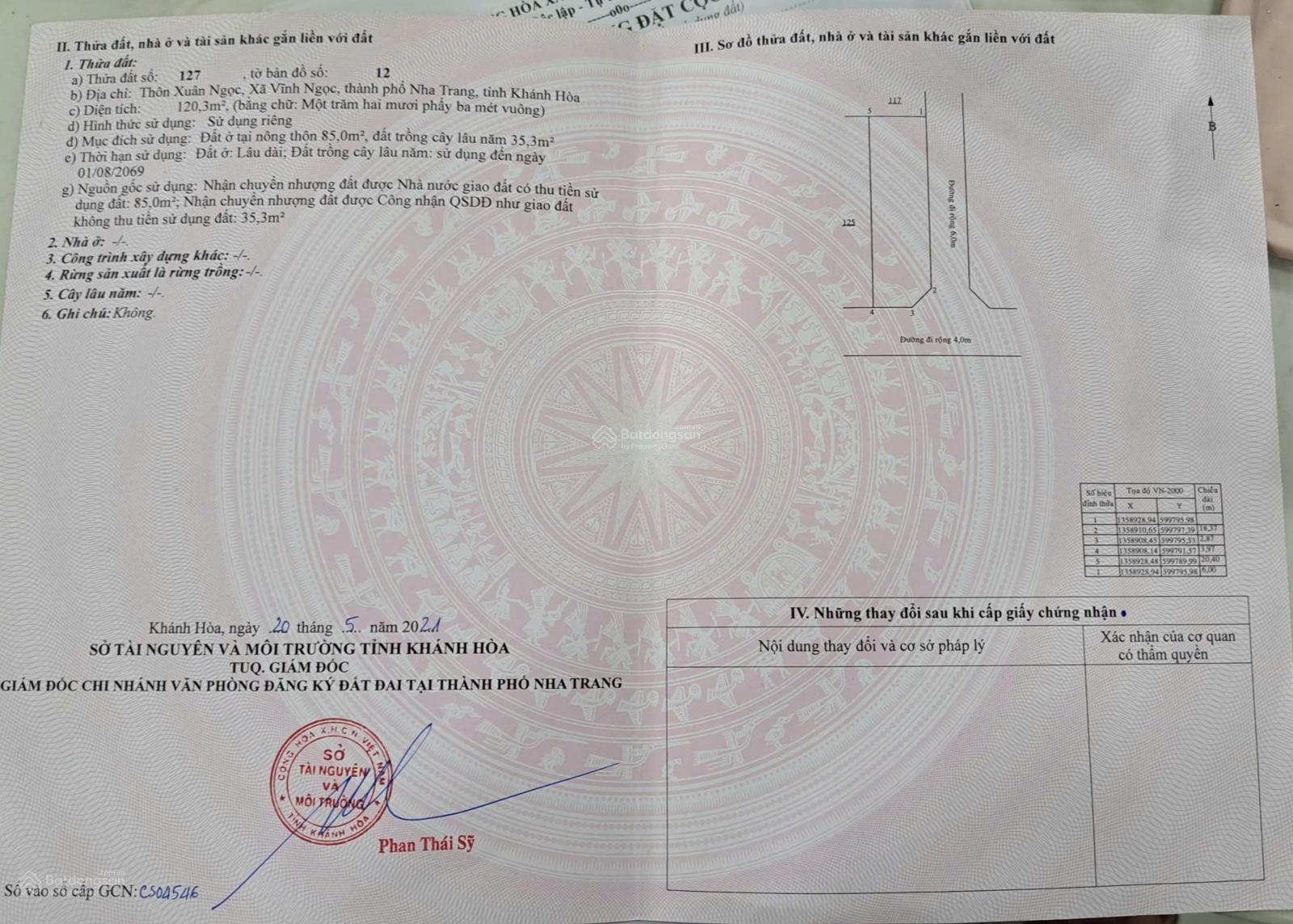 Lô góc đường 8m và 6m khu dân cư Hòn Thơm Vĩnh Ngọc, Cực thích hợp an cư hay đầu tư