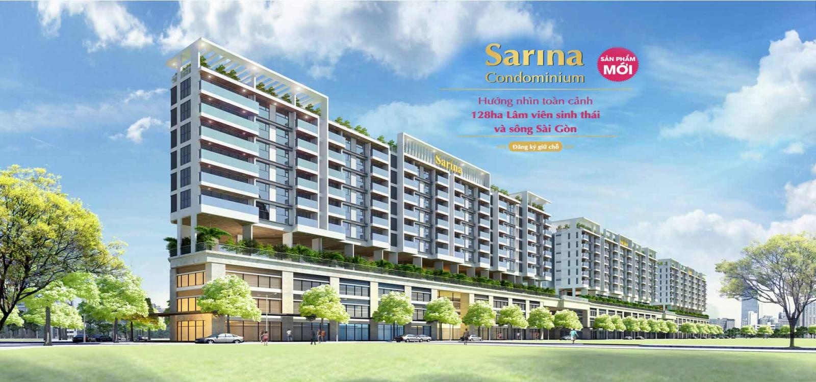 Shophouse Sarina, 264m2, 1 trệt, 2 tầng, giá bán 63 tỷ