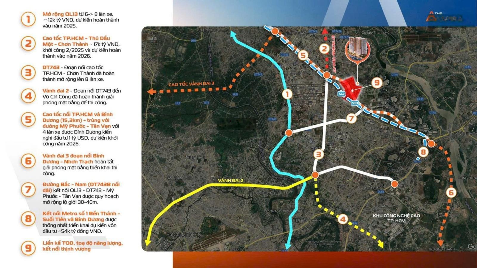 Căn hộ 2pn the aspira gần metro số 1 thuộc khu đô thị tod 18,8ha giá từ 37,9 triệu/m