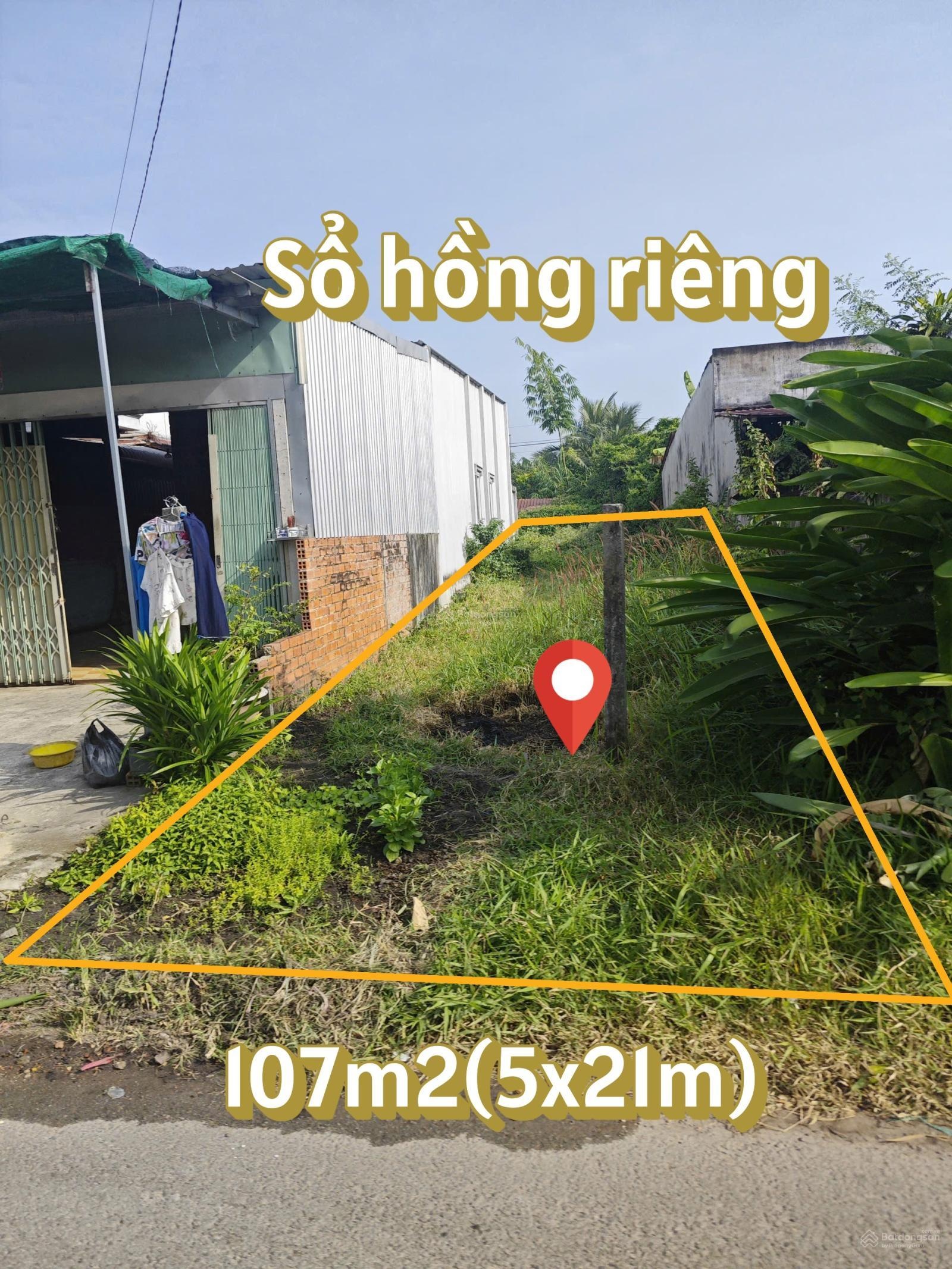 Bán gấp lô đất 107m2 giá 650tr đường An Phú phường An Tịnh, Trảng Bàng gần chợ - sổ hồng riêng