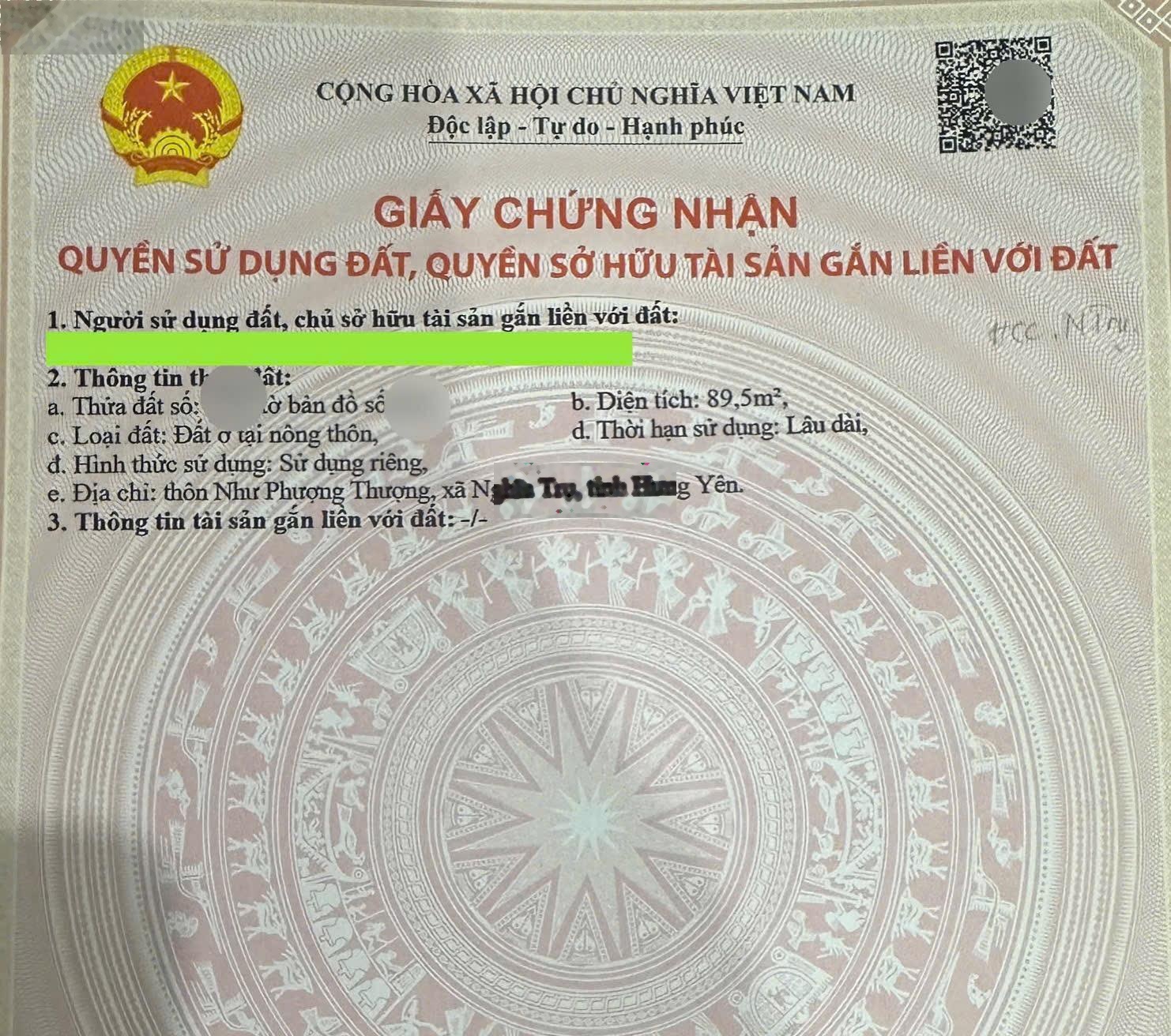 Bán đất trục chính kinh doanh, gần chợ , trường học giá cực tốt