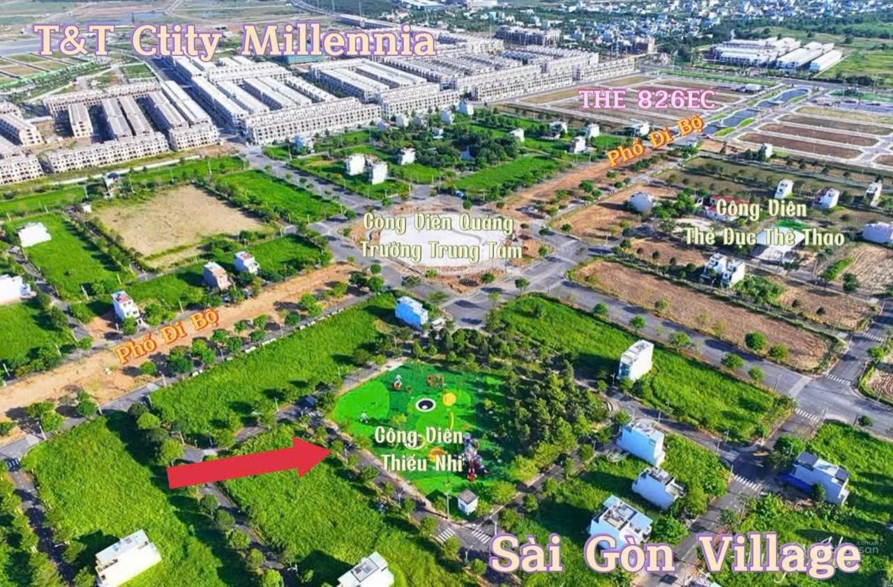 Cần bán gấp nền đường số 6 khu dân cư Sài Gòn Village xây dựng 1 trệt 2 lầu 1 tum (3 tầng rưỡi)