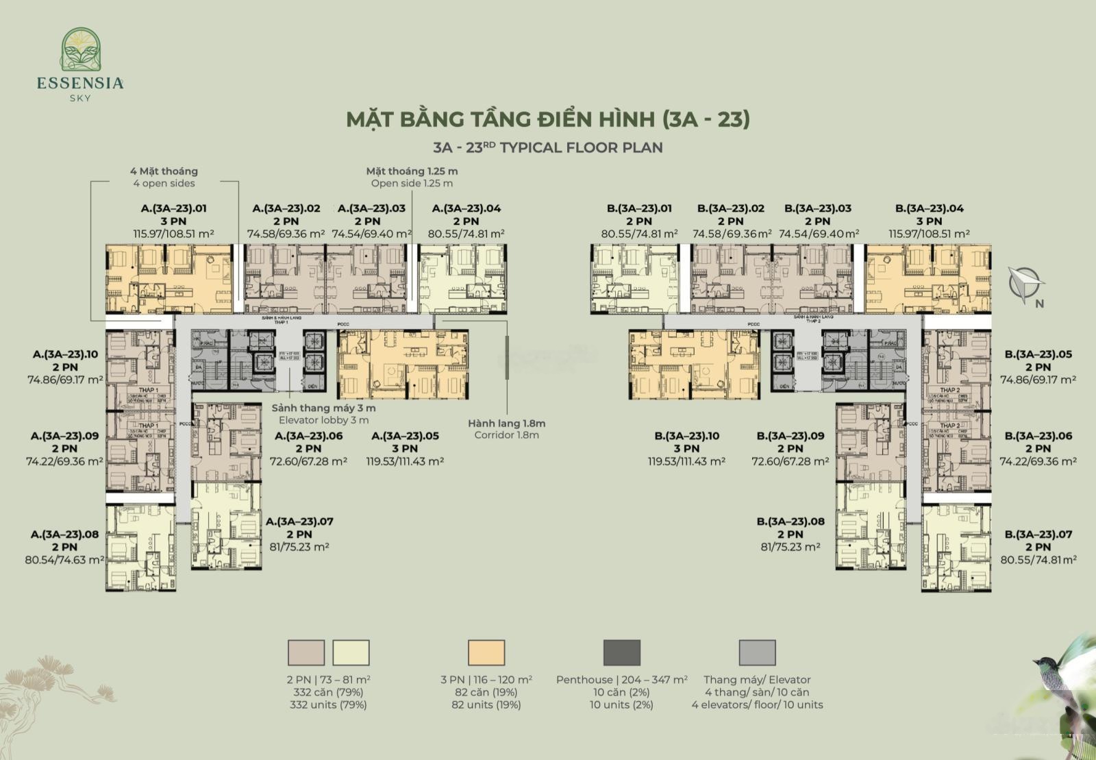 Tôi chính chủ cần bán gấp căn hộ Essensia Sky 75m2, view quận 01 giá bán có vật 5.49 tỷ