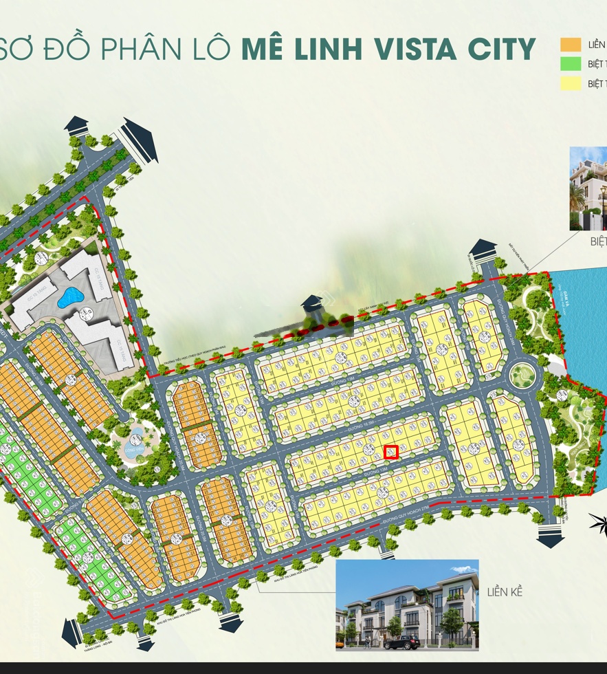 Bán đất BT Mê Linh Vista City, đường 12m giá chỉ 30 tr/m2, rẻ nhất dự án