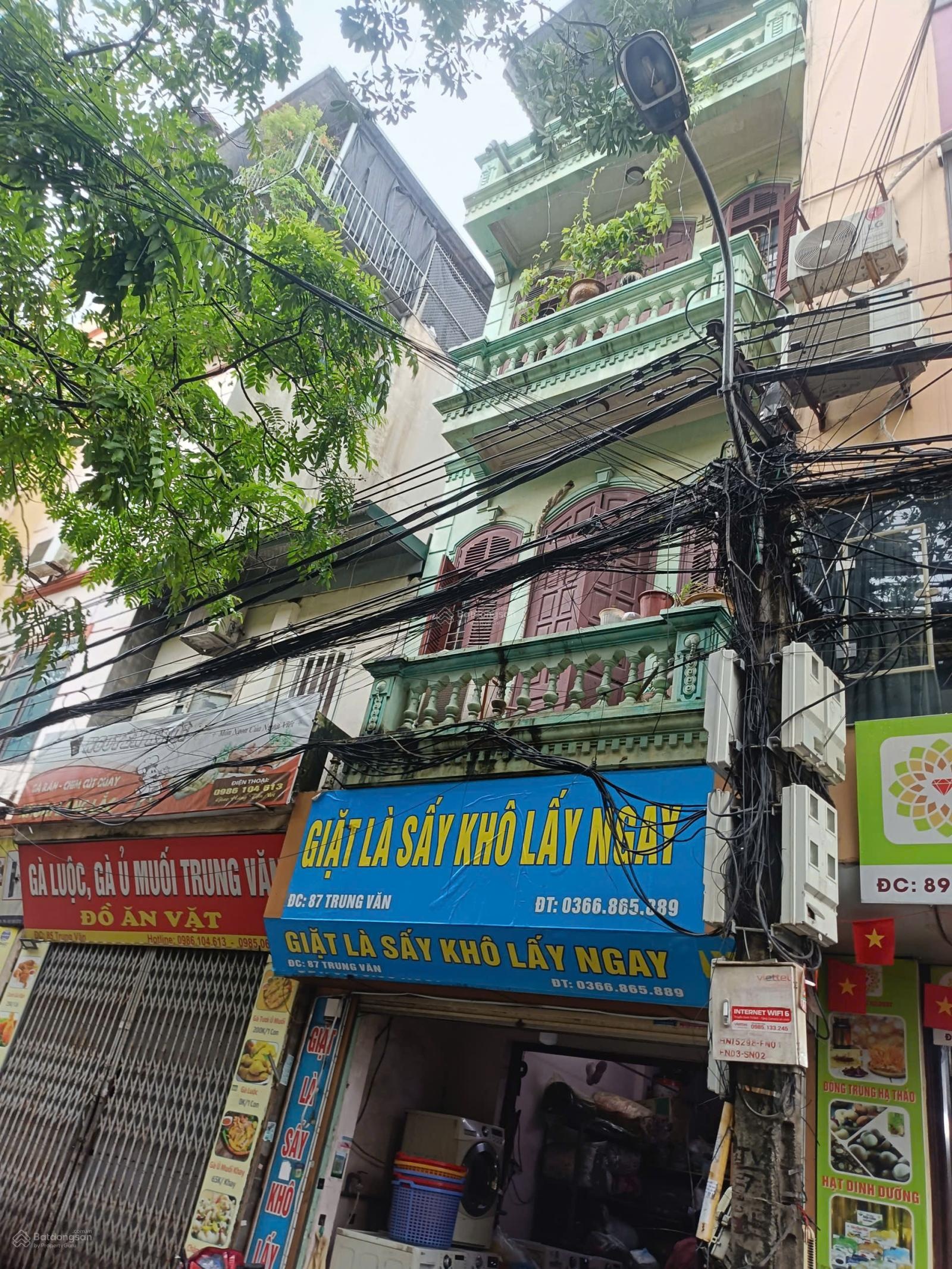 Bán Nhà 4 Tầng Mặt Phố Trung Văn 43m² Mặt tiền 4m 15,7 Ty