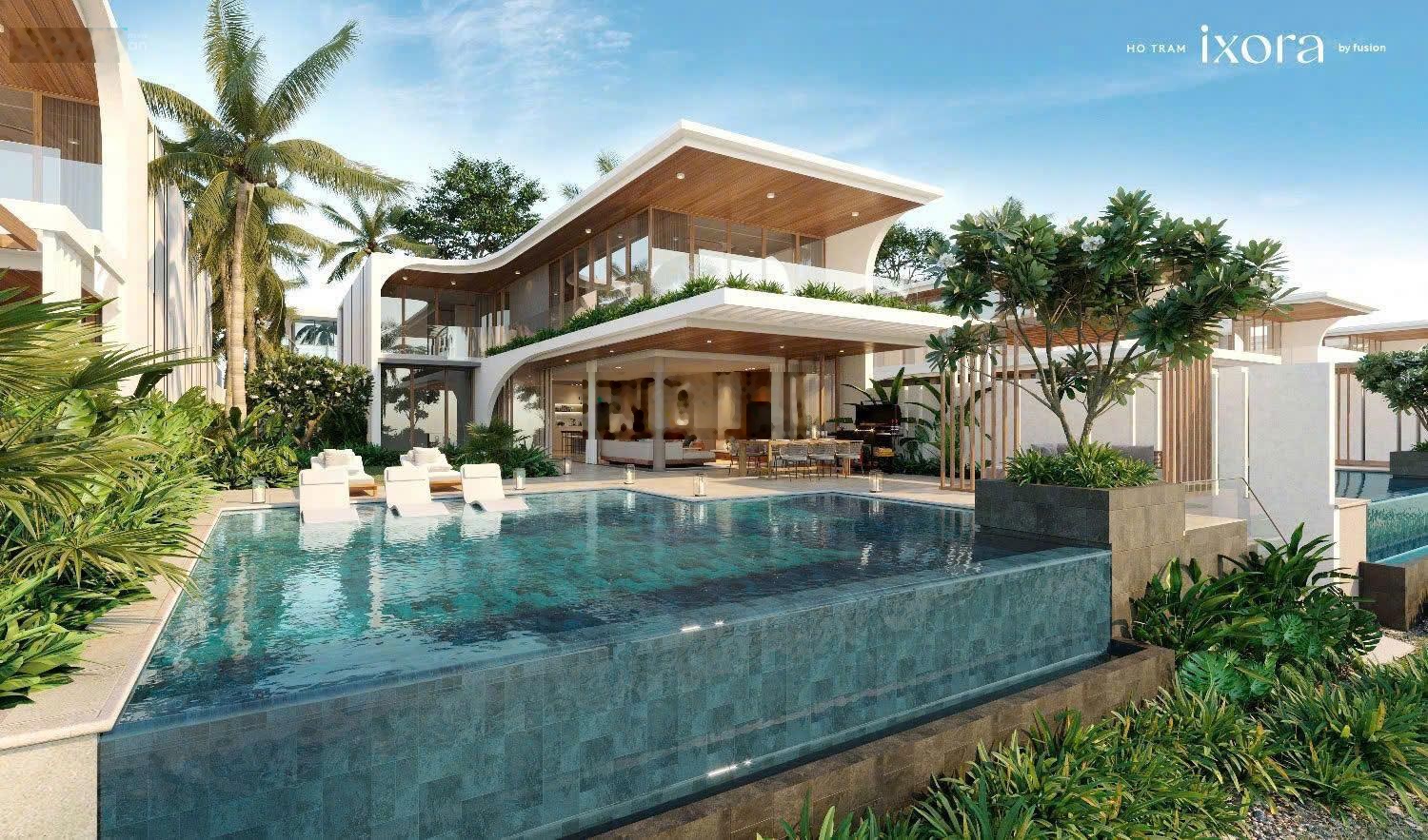 Chỉ 3,5 tỷ nhận nhà Villa Beachfront 525m2 khai thác 70tr/ đêm Ixora Hồ Tràm