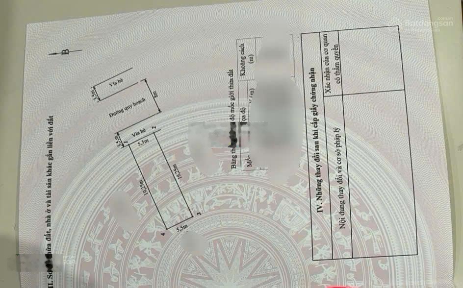 Bán đất khu nhà ở Phúc Lộc - Hải An - Hải Phòng DT 105,9m2 ngang 5,5m hướng Đông Bắc