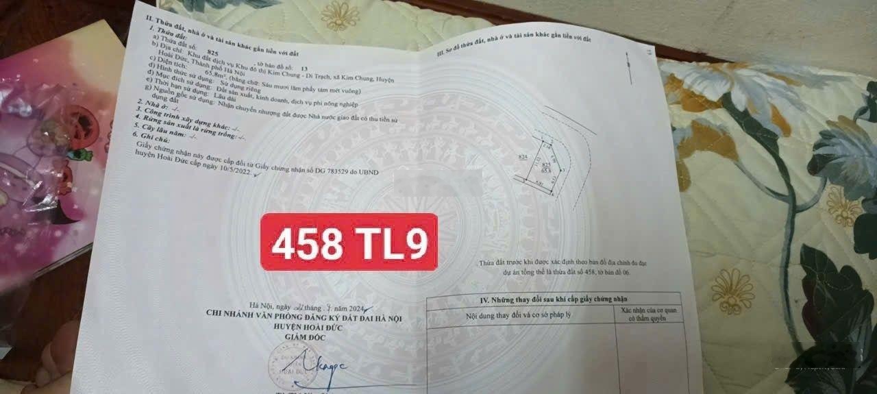 Lô góc đẹp đất dịch vụ Thăng Long 9 Kim Chung Hoài Đức khuôn tiền giá tốt