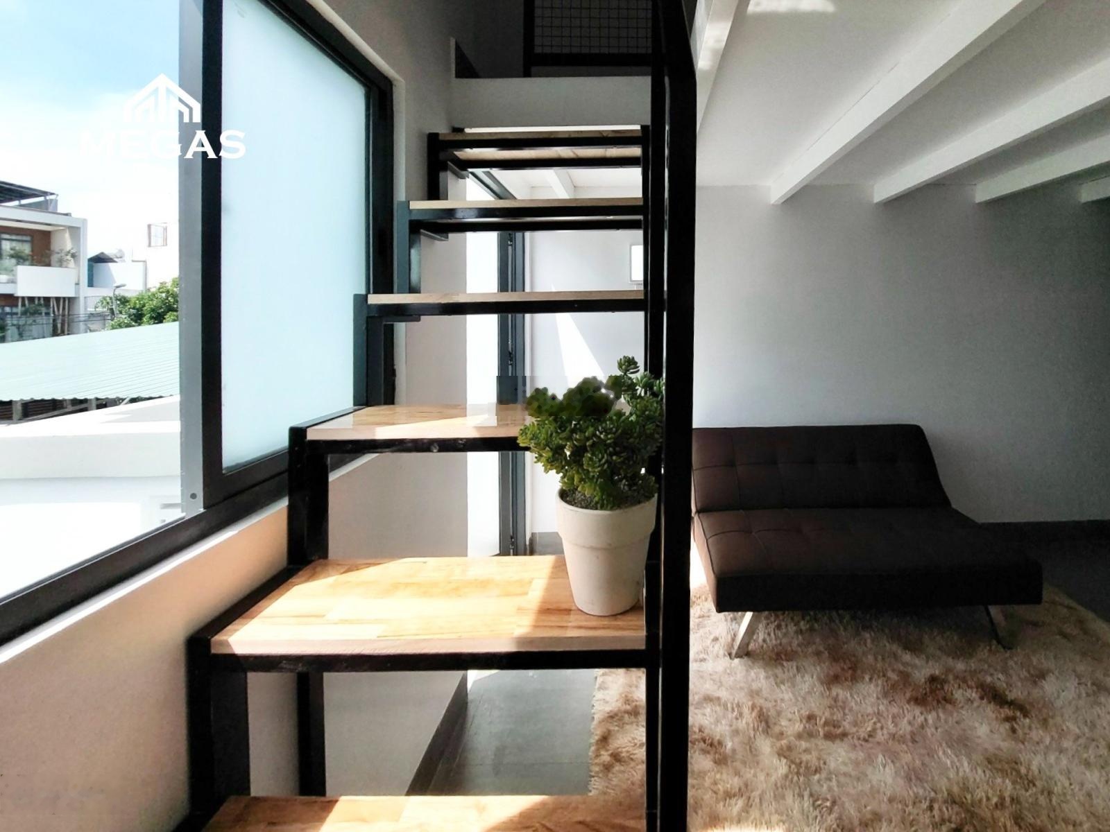 Phòng trọ Duplex gác cao cho thuê giá rẻ - full nội thất - balcony - khu Nguyễn Thị Định
