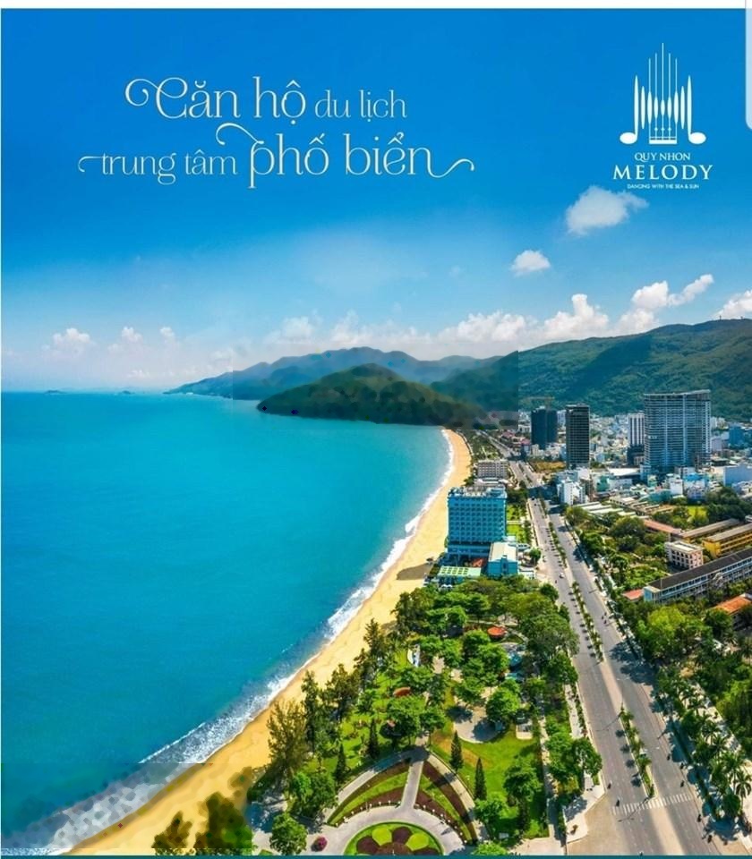 Bán gấp 1PN + Melody Quy Nhơn, view biển trực diện Đường Xuân Diệu, tầng 19, An Dương Vương, bến xe