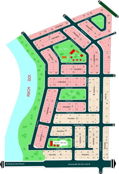 Bán nền mặt tiền sông KDC Hồng Lĩnh - Phú Xuân - Nhà Bè