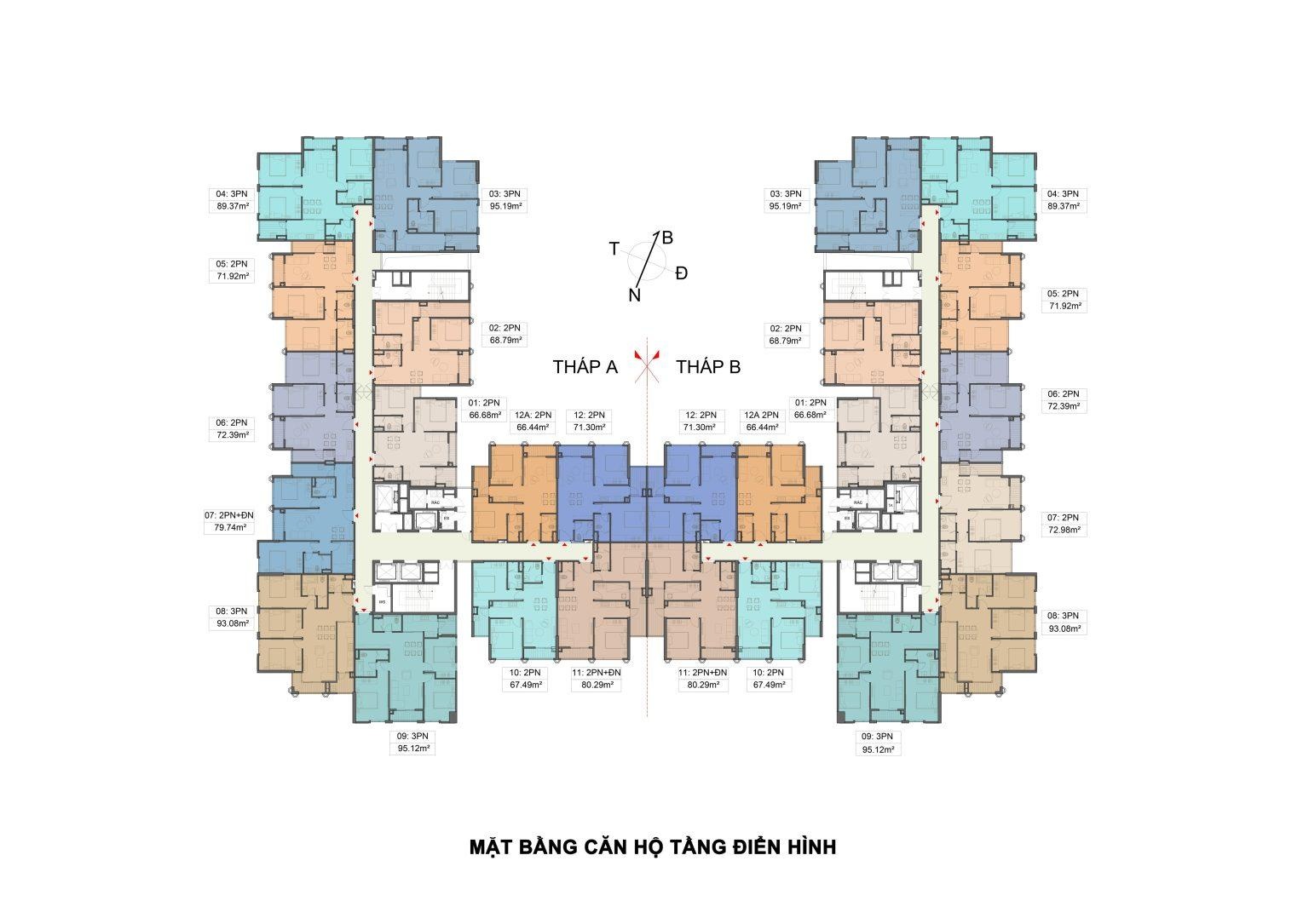 Hot! Chính chủ gửi bán căn hộ 2N + 1 80m2 giá tốt với chỉ 6.05 tỷ bao phí tại chung cư Moonlight 1