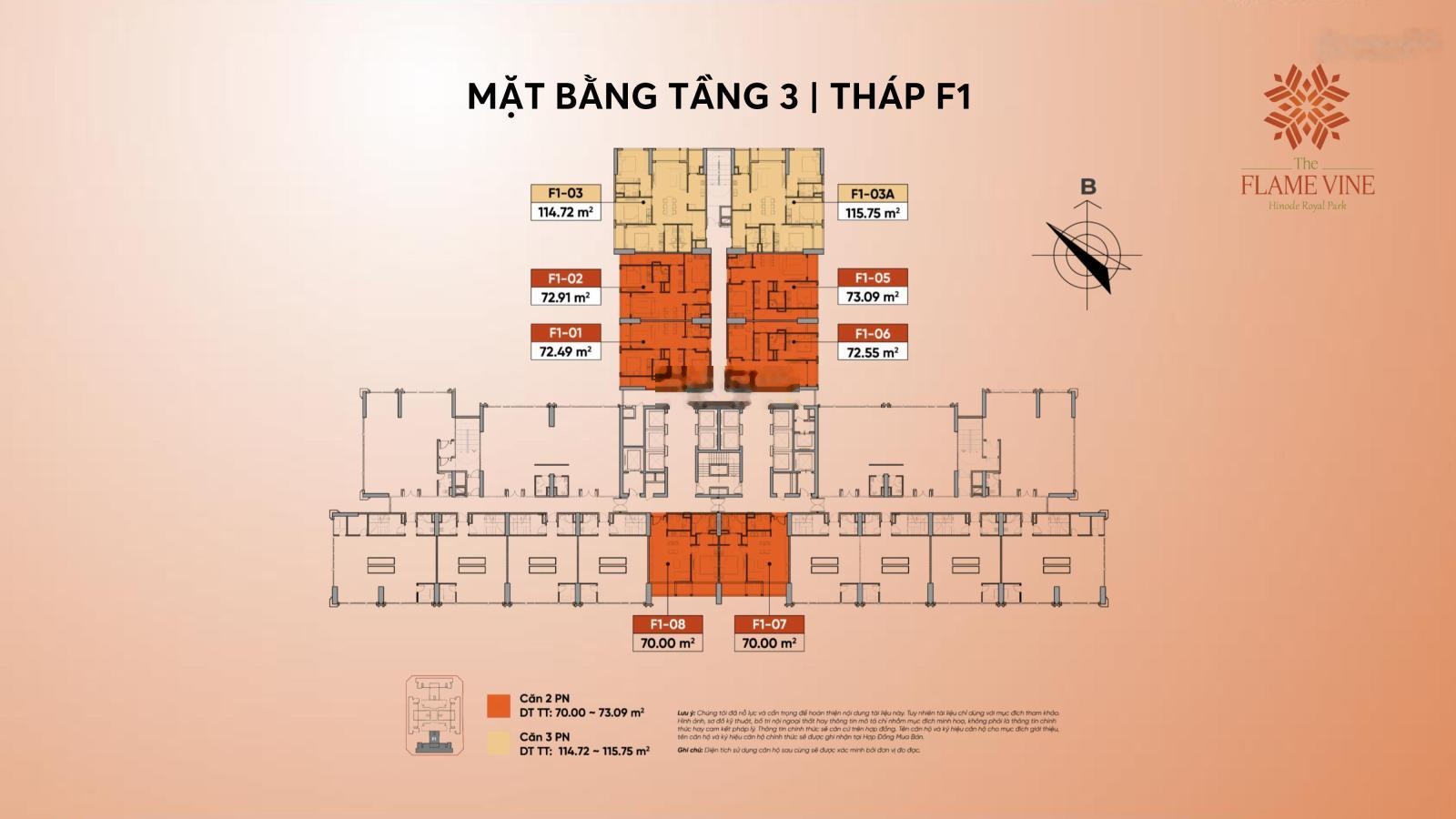 Chính thức nhận booking căn hộ chung cư the flame vine hinode royal park