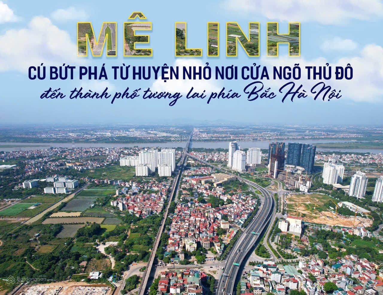 Đất đấu giá trung tâm hành chính huyện Mê Linh thành phố Hà Nội lô góc