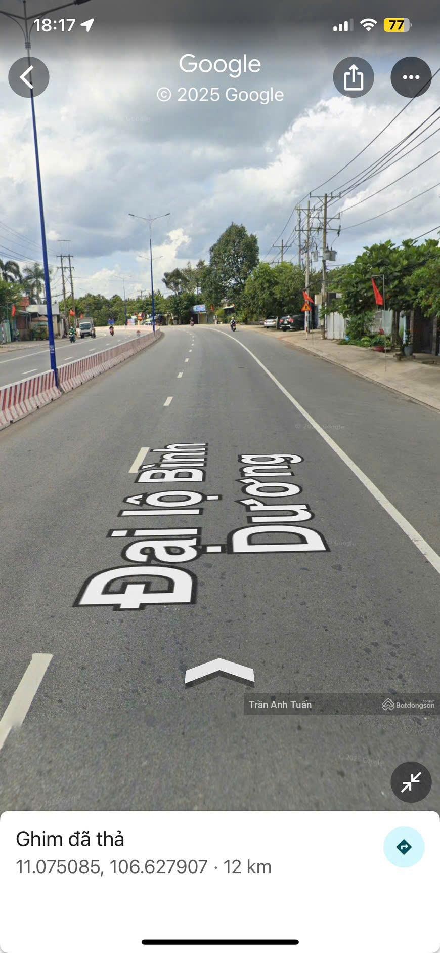 Bán đất giá rẻ , Mặt tiền đại lộ Bình Dương , buôn bán kinh doanh thoải mái . giá chỉ 10tr/m2 .