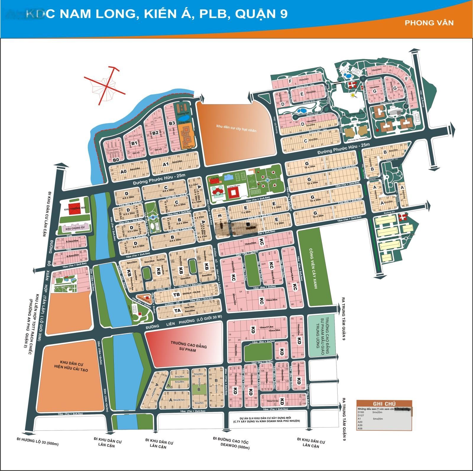 Cần bán gấp một số đất nền Nam Long Kiến á - Lô E(7x20) dg D2 lg16m giá 15,2 tỷ.