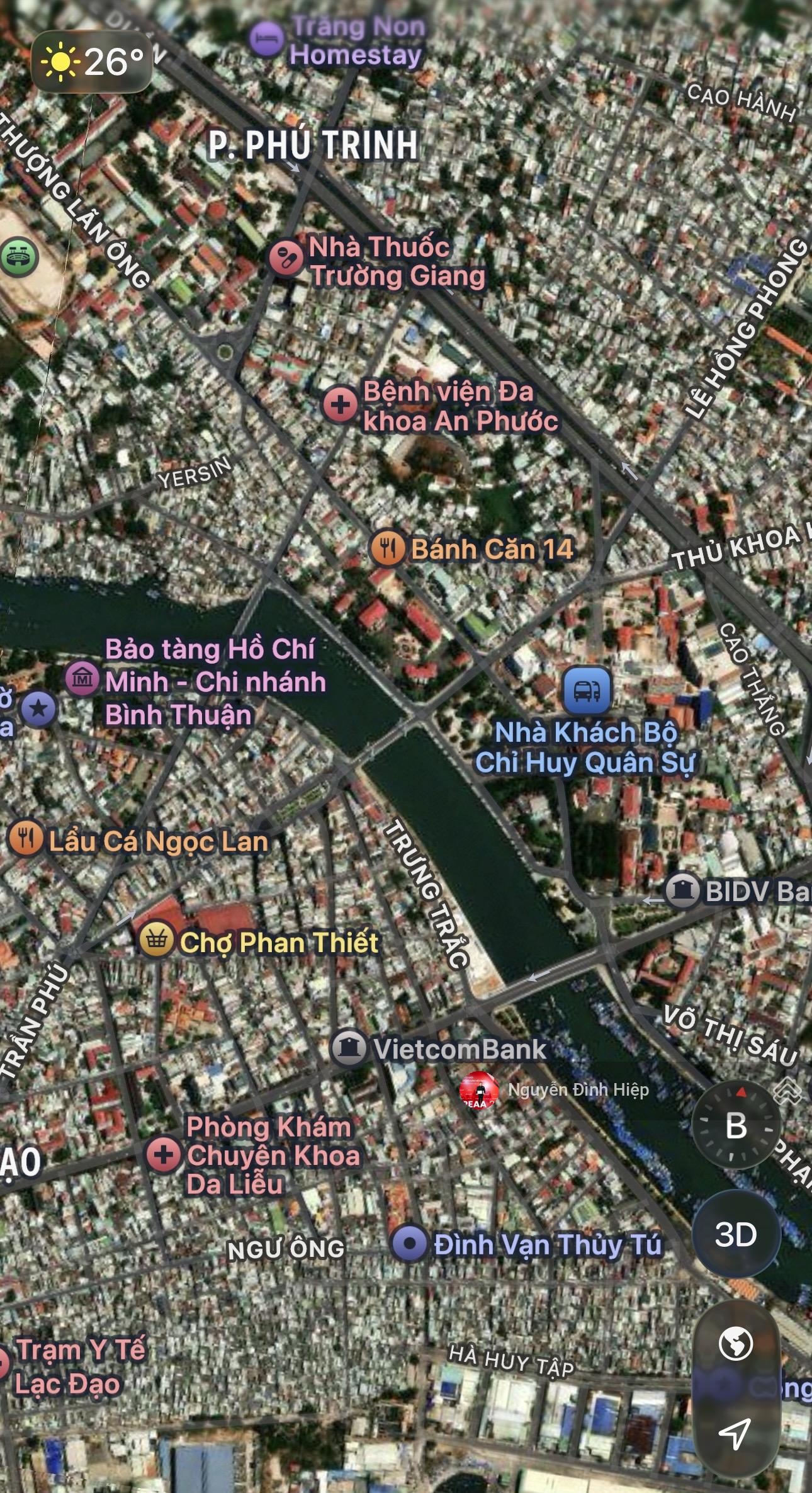 Bán đất 69m2 thổ cư đường Lê Lai, trung tâm thành phố cạnh sông Cà Ty