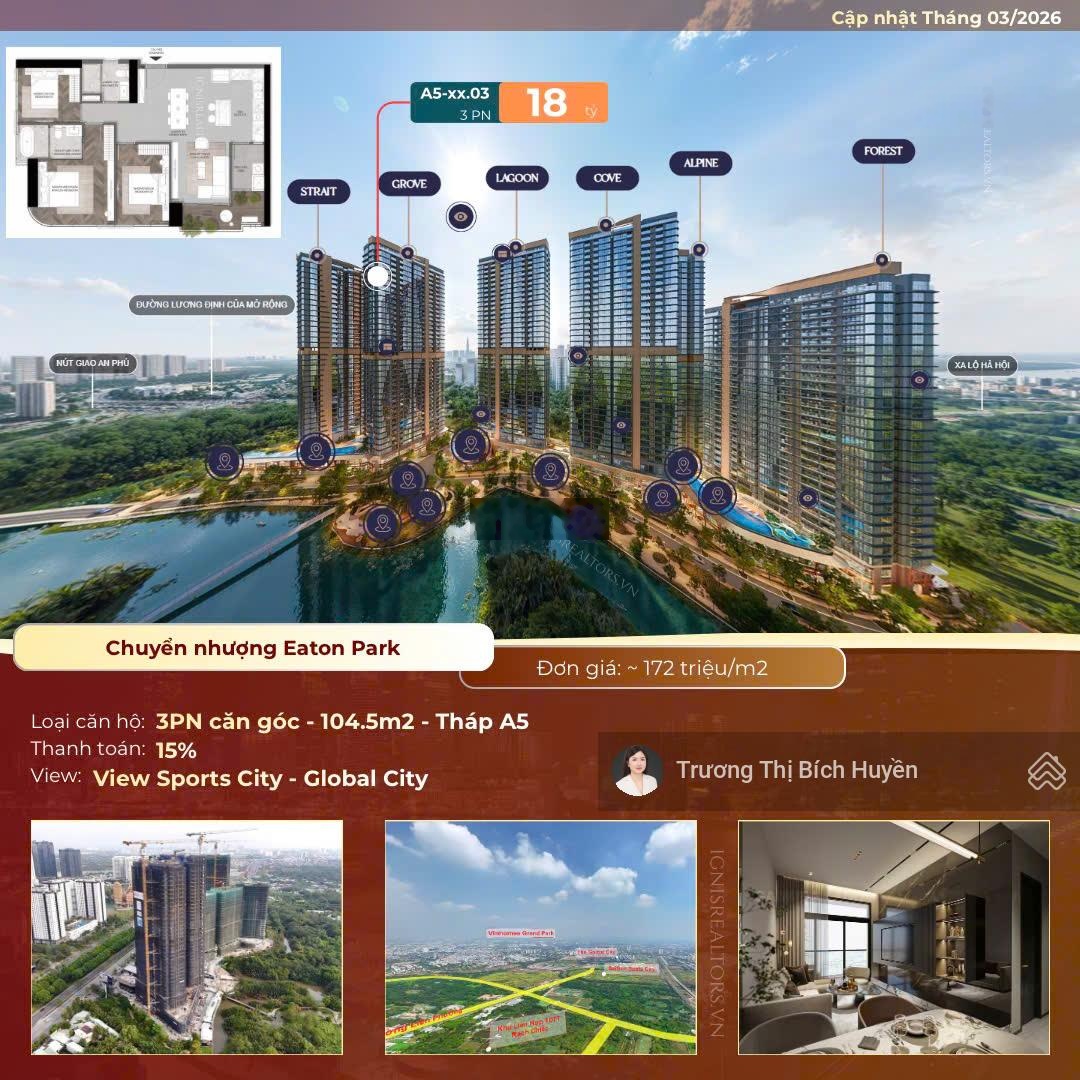 Bán 3pn eaton park a6.xx.07 giá hời lh: 0908027426 em huyển