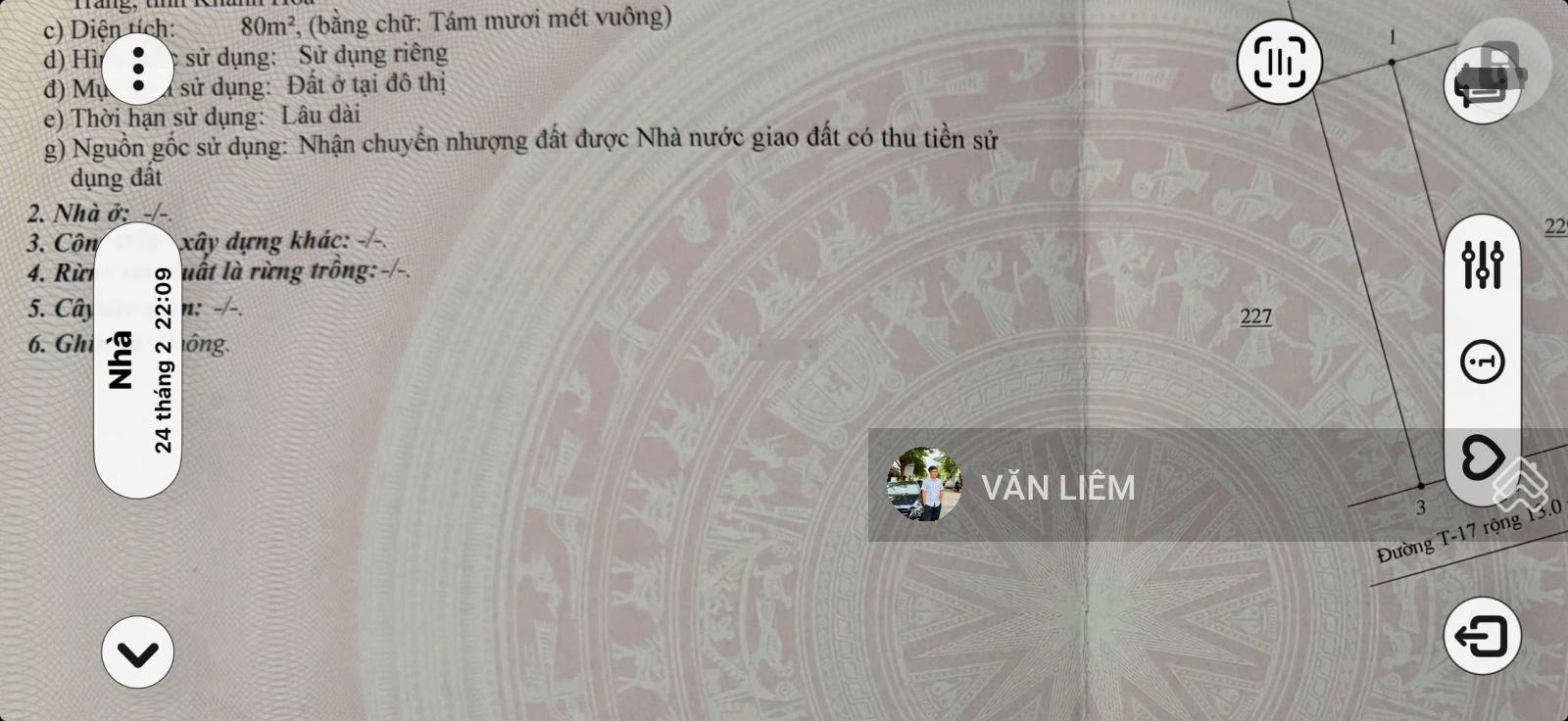 Bán đất KĐT An Bình Tân đối diện công viên đường T17 -------- - Diện tích: 80m2 ngang 4m
