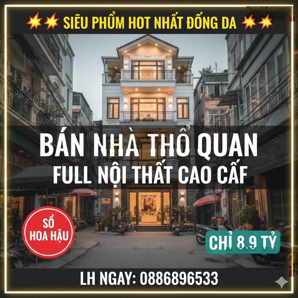 Hộ khẩu đống đa - nhà phố thổ quan - đẹp không tì vết - giá đầu tư.
