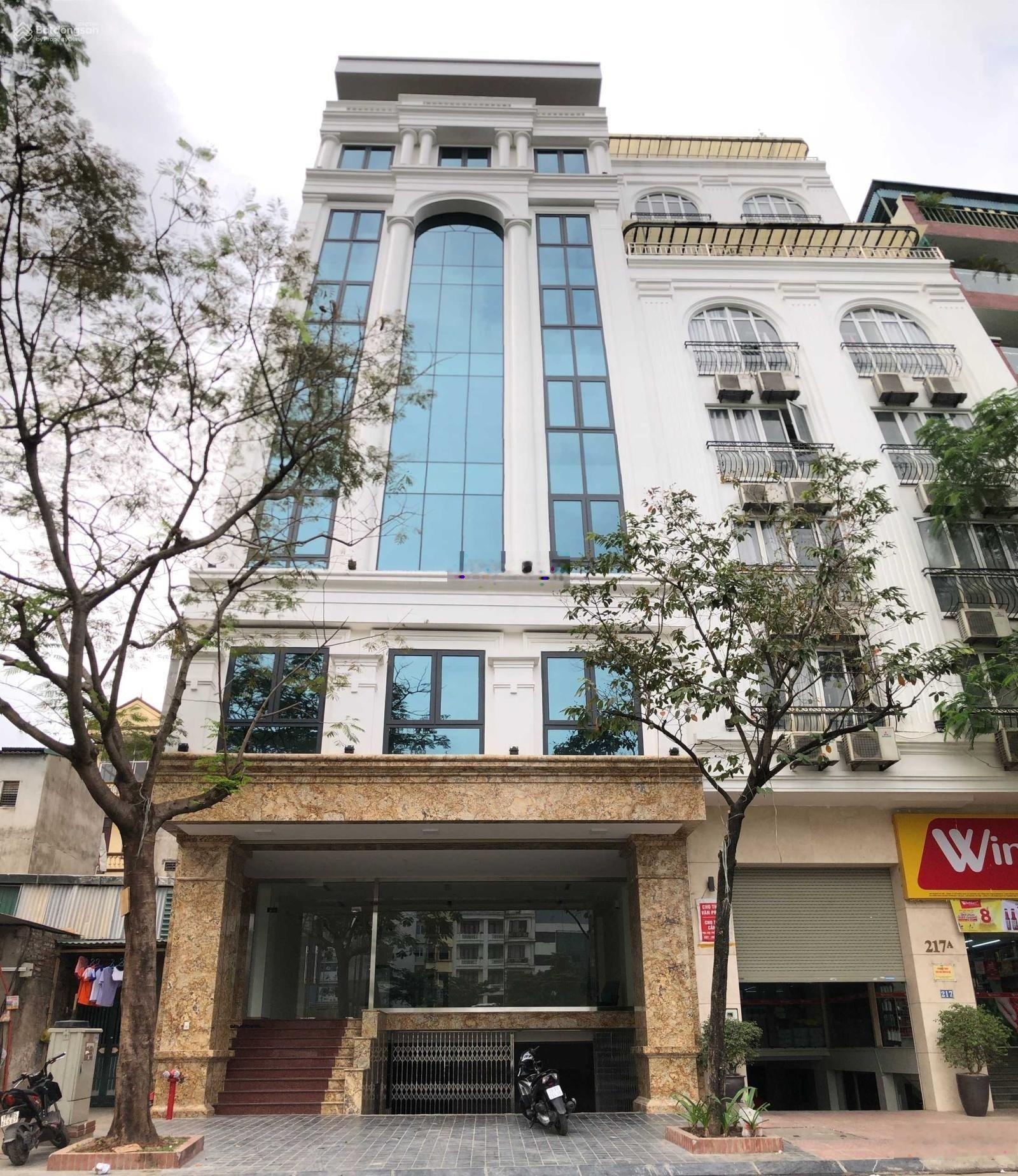 Cho thuê tòa nhà 2 mặt tiền phố vũ hữu - trung văn, 145m²/sàn - 8 tầng, mặt tiền 8m, pccc đầy đủ.