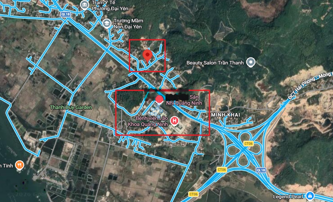 Bán ô đất gần bệnh viện Sản Nhi, Quảng Ninh. 5 phút di chuyển đến dự án Vinhomes Hạ Long Xanh.