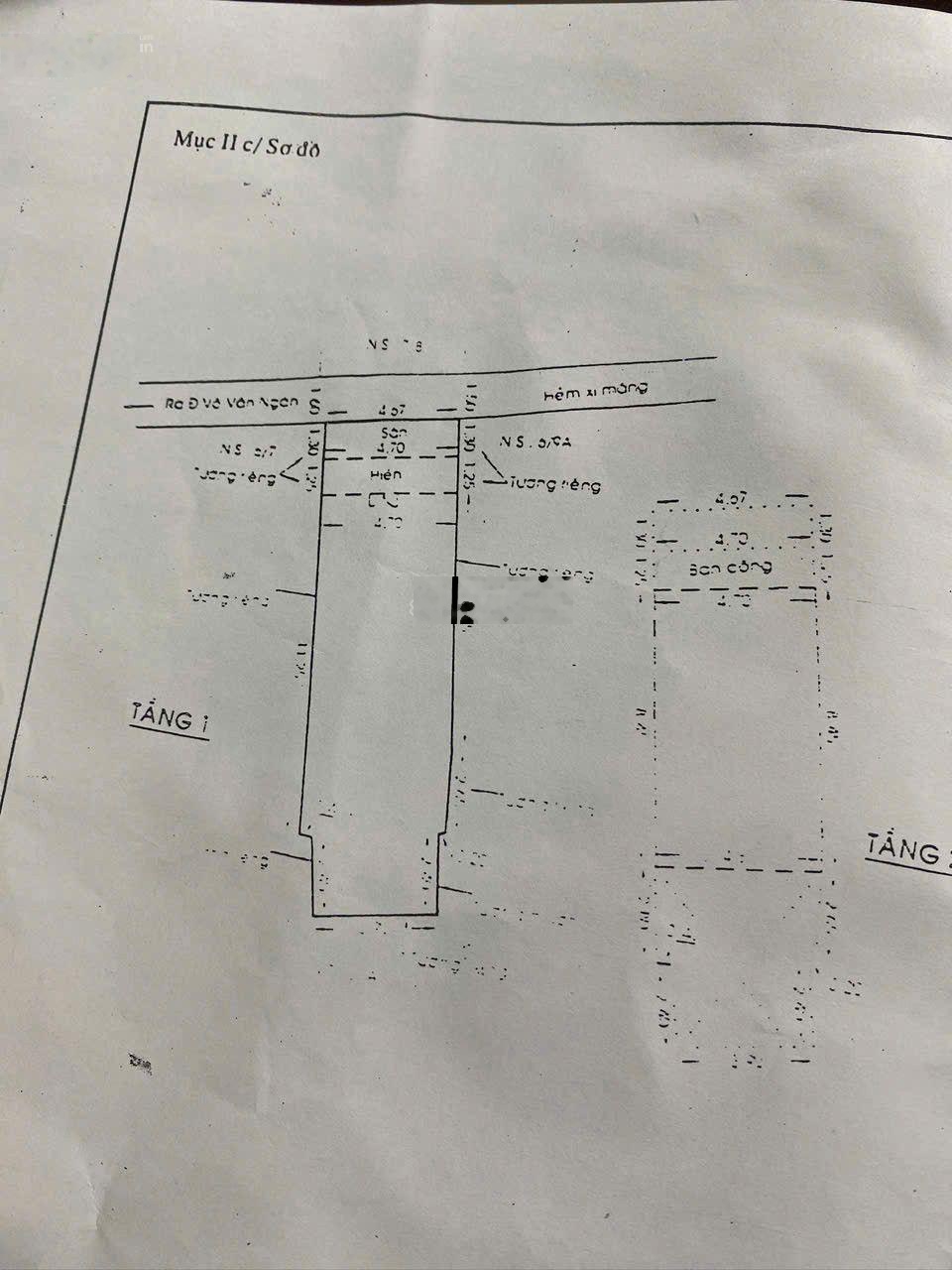5,3 tỷ còn tl - nhà 75m2 - 2 pn, cách mt võ văn ngân 20m!