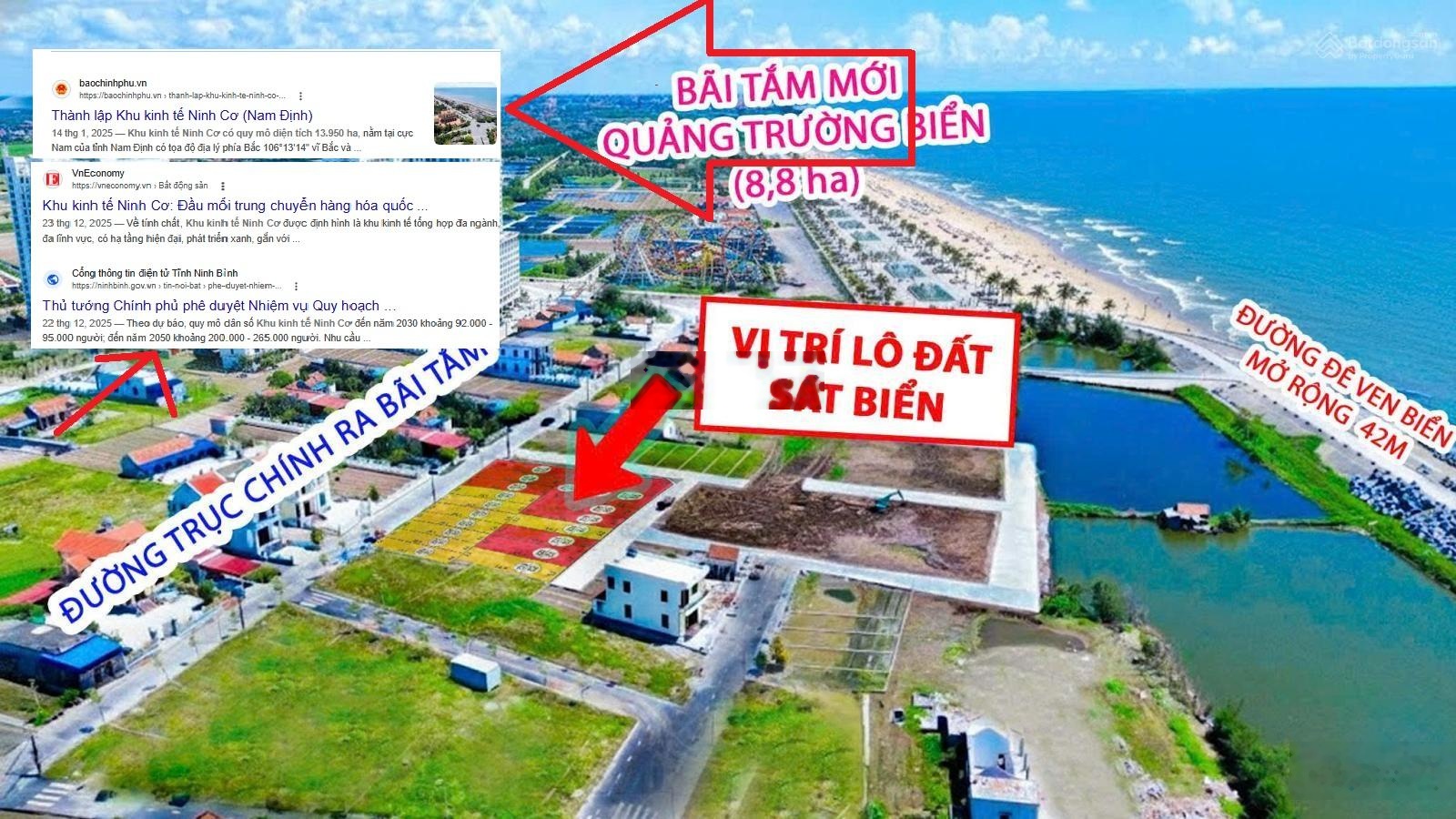 Bán đất giá rẻ đầu tư - đất Mặt Biển 85m2 sổ đỏ Nam Định - 1.2 tỷ - Sinh lời nhanh Thanh khoản tốt
