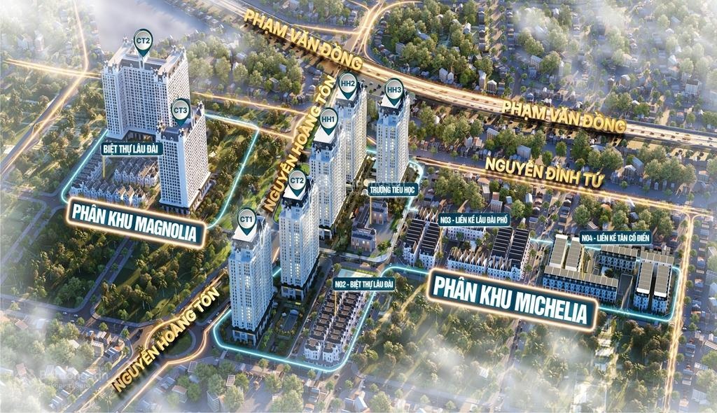 Chính chủ bán căn 76m2 căn 02PN và 02VS CC Jade Square Cổ Nhuế giá tốt nhất, Phạm Văn Đồng, HN